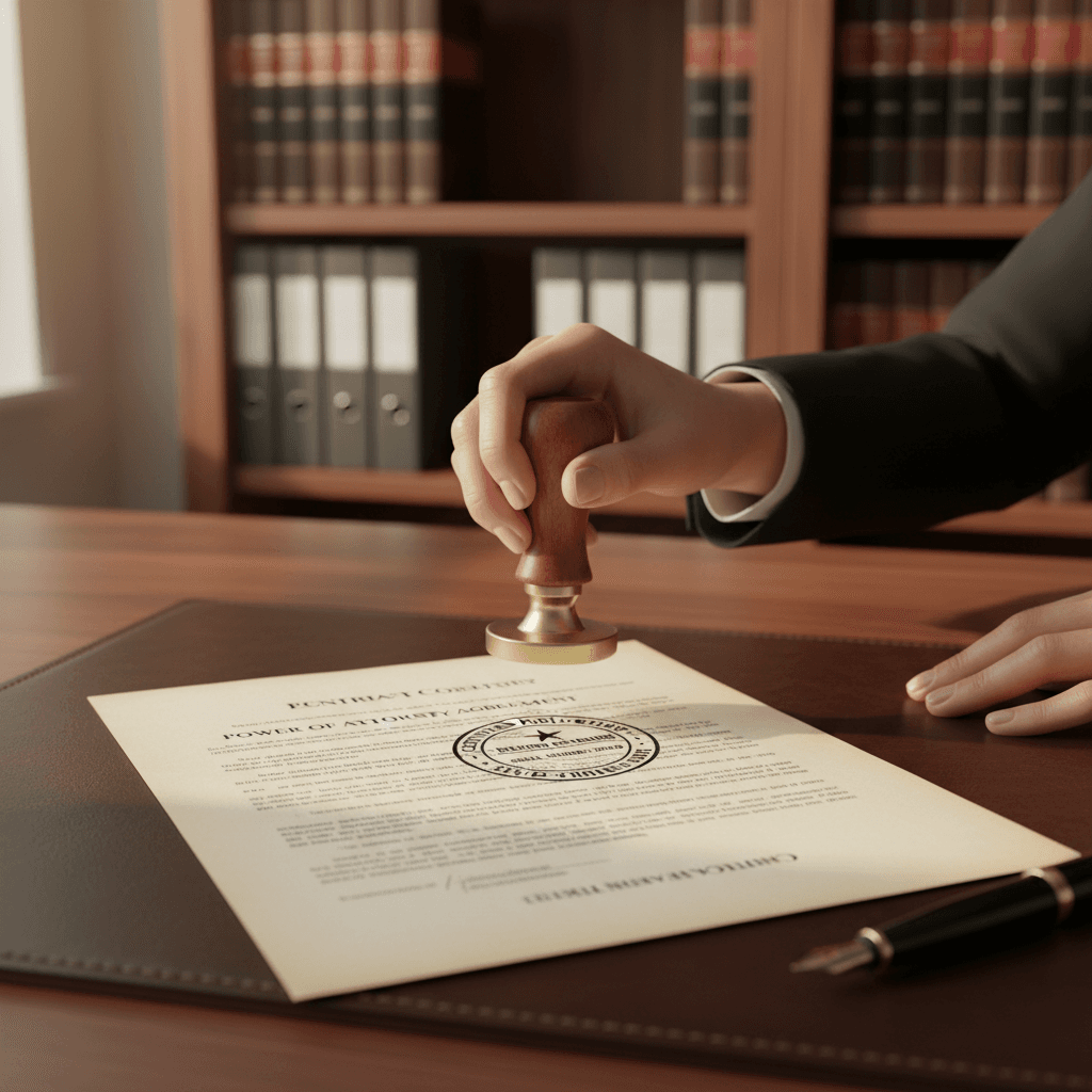 Legal document notarization