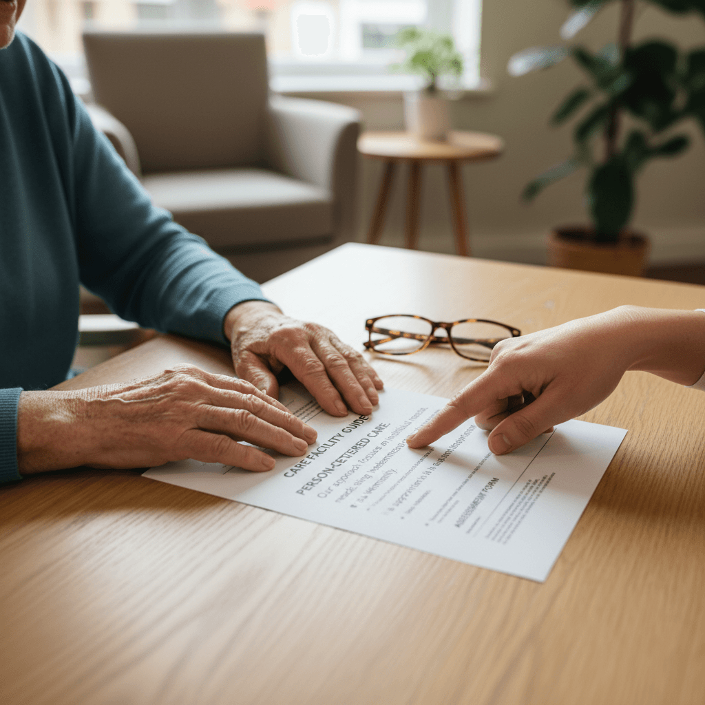 Healthcare facility notary visit